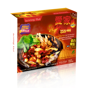 ● Loving Hut Hot Pot  
● Product ID：31810202 
● Mongolian Healthy Herbal Hot Pot Soup Base Concentrate