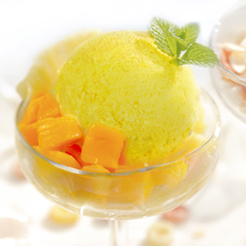 [Ice Cream]   Ice Cream   Loving Hut Icecream - mango